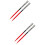 2Pares Cepillos Para Percusión Con Mango De Madera Y Acero Rojo 7