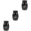 3Ud Urnas Decorativas Negras Para Y 7
