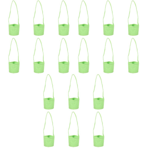 18Ud Portavasos De Lona Verde Claro Práctico Y Reutilizable 2