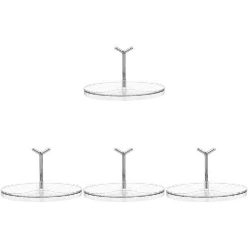 4Ud Porta Tapas De Olla Y Espátulas De Cocina Multiuso Plateado 1