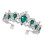 2Ud Verde Para Novia, Complemento Decorativo Con Único 1