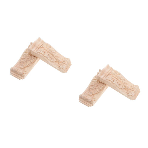 4Ud Adornos De Madera Tallada Para Decoración De Esquinas 2