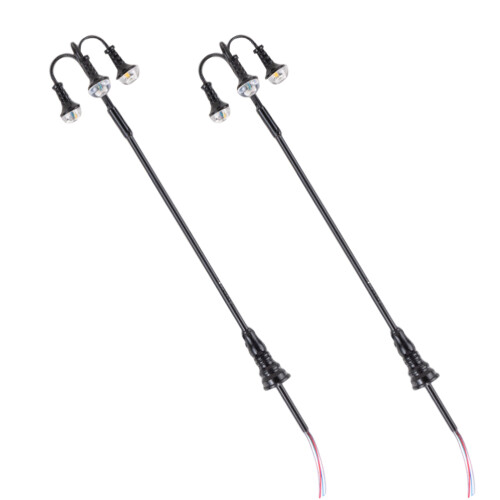 10Ud Mini Farolas Negras Para Decoración De Mesas De Arena