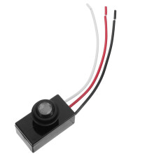 3Ud Interruptor Sensor Negro Para Uso Exterior