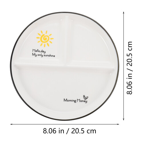 3Ud Platos Cerámicos Para Niños Con 3 Compartimentos 1