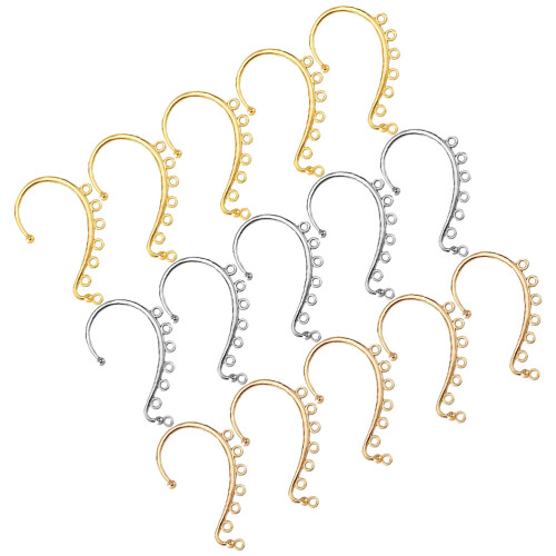 75Ud De Oreja Para Pendientes DIY Multicolor Aleación 2