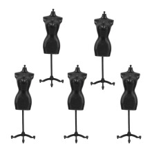 15Ud Soporte Mini Maniquí Para Muñecas Negro, Ideal Para Exhibición