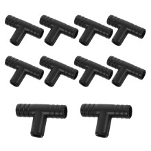 30Ud Conector De Manguera Pe Negro Para Fuentes De Y Acuarios