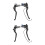 2Pares Palancas De Mano Material Resistente Color Negro 7