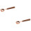 2Ud Cucharas Medidoras Café Mango De Madera Resistente 8