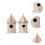 6Ud Prácticos De Madera Para Pájaros Y Adorno 10