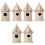 6Ud Prácticos De Madera Para Pájaros Y Adorno 3