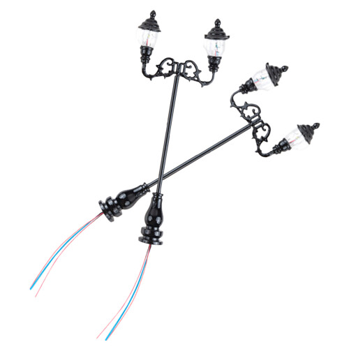 4Ud Mini Farolas Decorativas Resistentes Para Miniaturas De Jardín