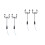 4Ud Mini Farolas Decorativas Resistentes Para Miniaturas De Jardín 6