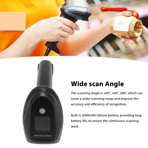 Kabelloser 2D-barcode-Scanner USB Bluetooth 2000mAh Akku 2