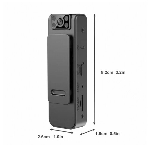 1080P WiFi Wearable Camera with Night Vision, 128GB Support 1
