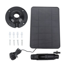 Weatherproof Solar Panel For Wireless Security Cameras, 10W 5V Monocrystalline Silicon Charger With IP65 Rating Continuous Power Supply Adjustable