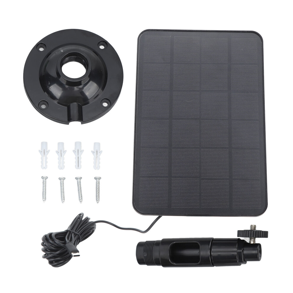 Weatherproof Solar Panel For Wireless Security Cameras, 10W 5V Monocrystalline Silicon Charger With Ip65 Rating Continuous Power Supply Adjustable 9159805530074