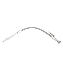 Flexible Oil Dipstick Engine Replacement Durable Stainless Steel PTFE Lined Black Braided Outer Housing Oil Measurement Easy To Read For LS Truck LSX