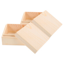 10Stk Dekorative Holzbox Aus Kiefer Beige Für Schmuck Und DIY