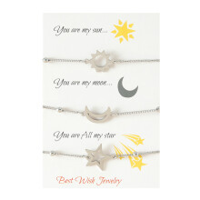 Roestvrij staal voor Sun Moon Star-armbanden Temperamentketting