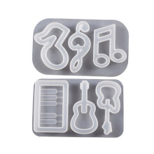 Instrument Note Quicksand Mold Handmade Pendant Silicone-set