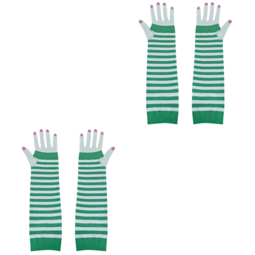 2Pares Guantes Largos Cómodos Para Mujeres 2