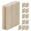36Ud Mini De Madera Beige Para Decorar Casitas De Muñecas DIY 3