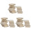 36Ud Mini De Madera Beige Para Decorar Casitas De Muñecas DIY 4