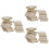 36Ud Mini De Madera Beige Para Decorar Casitas De Muñecas DIY 8
