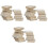 36Ud Mini De Madera Beige Para Decorar Casitas De Muñecas DIY 5