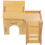 2Ud Casa De Hámster De Madera Resistente Y Color Khaki Para Mascotas 1