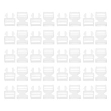 40Ud Mini Hebillas Blancas Para Ajustables De Muñecas Y Bolsas