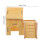 2Ud Casa De Hámster De Madera Resistente Y Color Khaki Para Mascotas 10