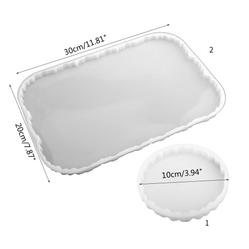 Harz-Tablettform, Silikon-Untersetzerformen für-Tablett 1