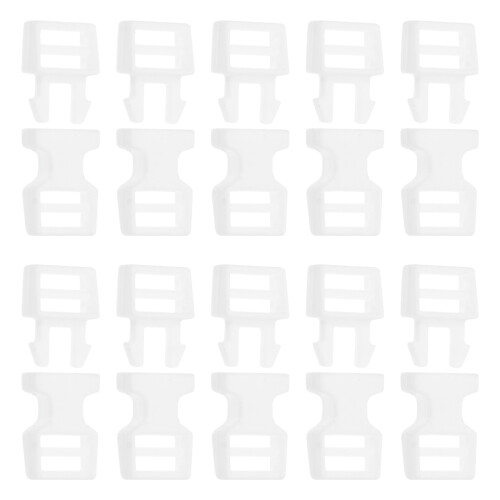 40Ud Mini Hebillas Blancas Para Ajustables De Muñecas Y Bolsas 1