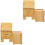 2Ud Casa De Hámster De Madera Resistente Y Color Khaki Para Mascotas 5