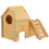 2Ud Casa De Hámster De Madera Resistente Y Color Khaki Para Mascotas 2