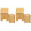 2Ud Casa De Hámster De Madera Resistente Y Color Khaki Para Mascotas 4