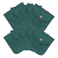 50Ud Estuche Compacto De Verde Oscuro Para Relojes Y Joyería