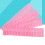 8Ud Separadores De Cajón DIY Plástico Rosa Flexible Para Almacenaje 8