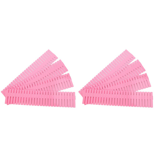 8Ud Separadores De Cajón DIY Plástico Rosa Flexible Para Almacenaje 1