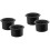 2Ud Portavasos Negro Plástico Para Sillón Reclinable Y 10