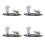 4Ud Adornos Astronauta Solar ABS Difusor Aromas Ajustables Para 8