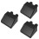 3Ud Pasacables Doble ABS Negro Para Accesorio Rv 8
