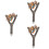 3Ud Percha De Madera Para Pájaros, Colores Surtidos Y Material Robusto 8
