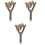 3Ud Percha De Madera Para Pájaros, Colores Surtidos Y Material Robusto 5