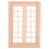 2Ud Puertas Miniatura Madera 28 Paneles Para Casa 1:12 DIY Multicolor 9