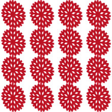 40Ud Alfombrillas Resistentes Rojas Para Ollas, Decoración Cocina
