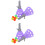 2Jgo Y Catch Ball Para Niños Material ABS Morado 7